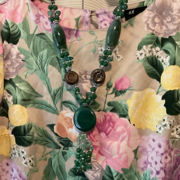 H&M Secret Garden Floral Satin Dress - Picture 4 of 4